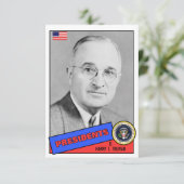 Harry S. Truman Baseball Card (Standing Front)