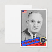 Harry S. Truman Baseball Card (Front/Back)