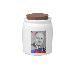 Harry S. Truman Baseball Card Candy Jar