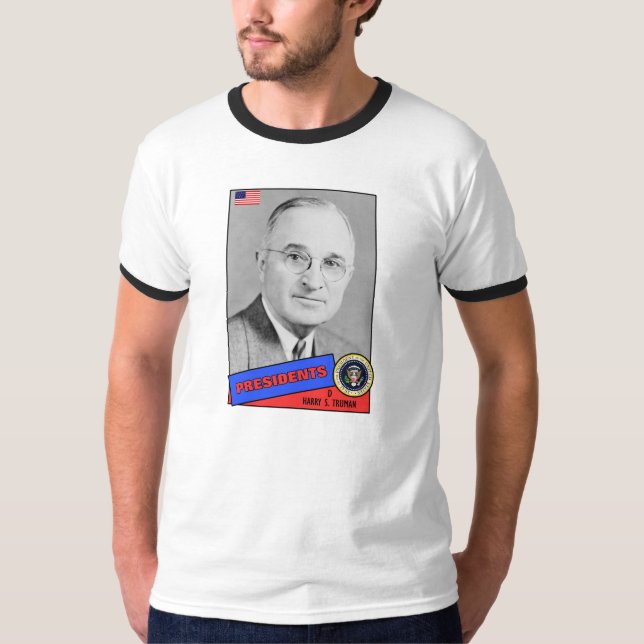 Harry S. Truman Baseball Card T-Shirt (Front)