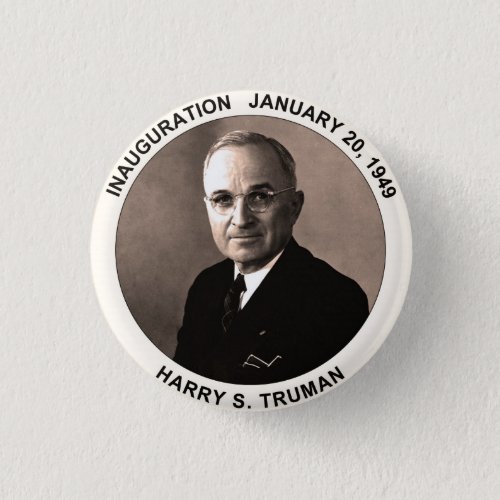 Harry S Truman Inauguration Button