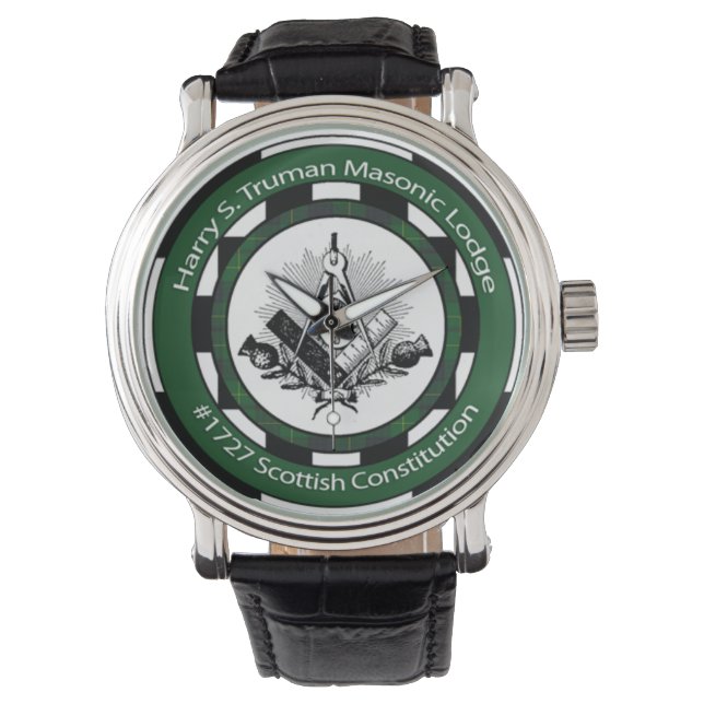Harry S. Truman Masonic Lodge #1727 Wristwatch (Front)
