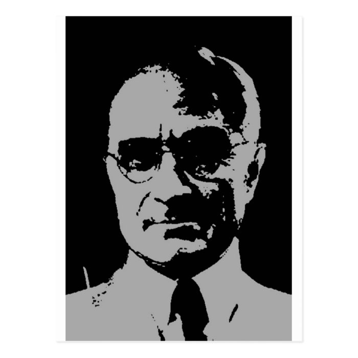 Harry S. Truman silhouette Post Card