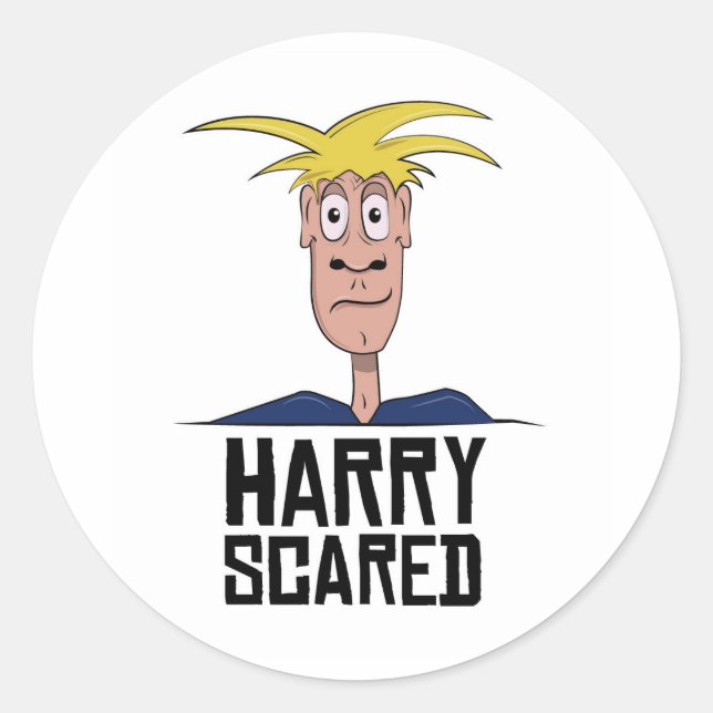 Harry Scared Sticker (Front)