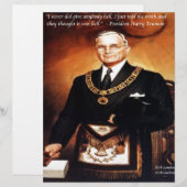 Harry Truman "Didn't Give 'Em Hell" Quote (Front/Back)