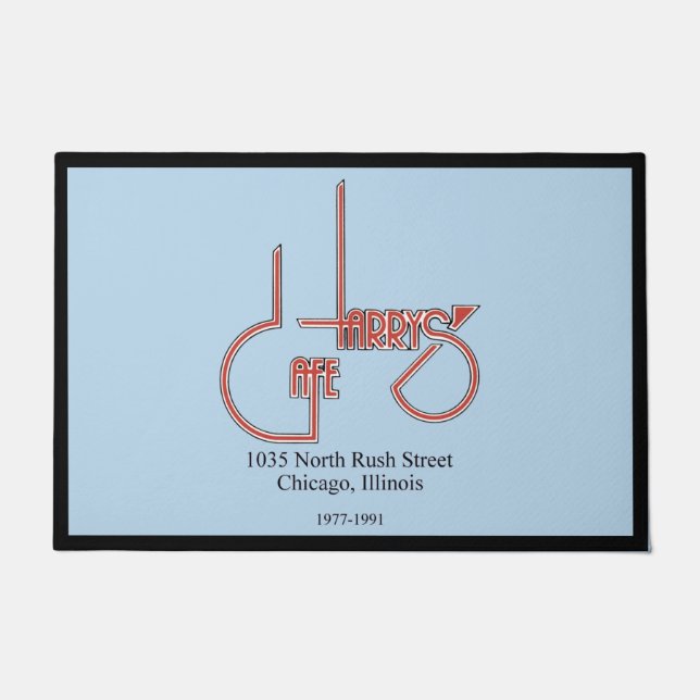 Harry's Cafe, Chicago, IL Doormat (Front)