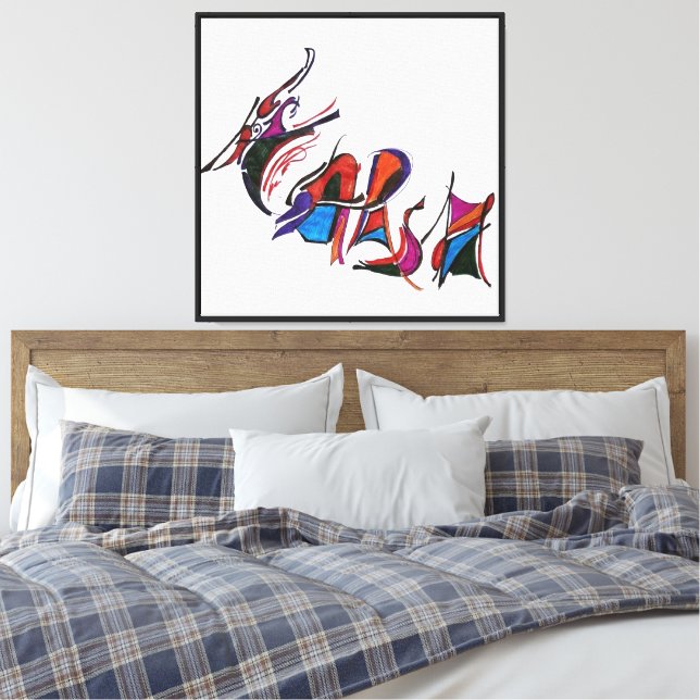 HARSH custom art design Canvas Print (Insitu(Bedroom))