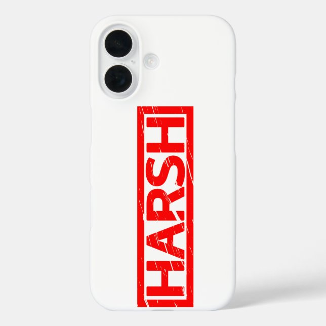 Harsh Stamp Case-Mate iPhone Case (Back)