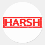 Harsh Stamp Classic Round Sticker