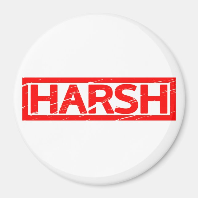 Harsh Stamp Magnet (Front)