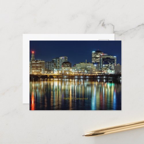 Hartford Connecticut cityscape Postcard