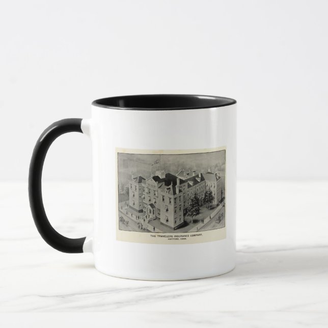 Hartford Connecticut Illustration Mug (Left)