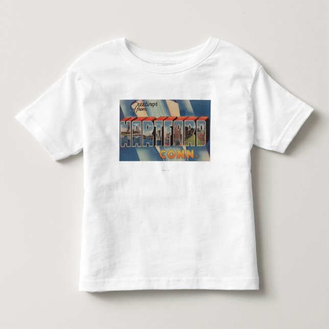 Hartford, Connecticut - Large Letter Scenes 2 Toddler T-shirt (Front)