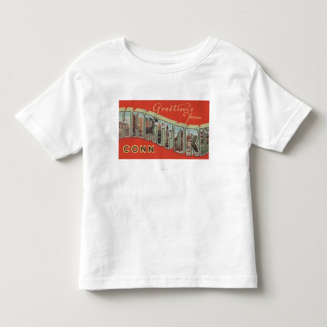 Hartford, Connecticut - Large Letter Scenes 4 Toddler T-shirt (Front)