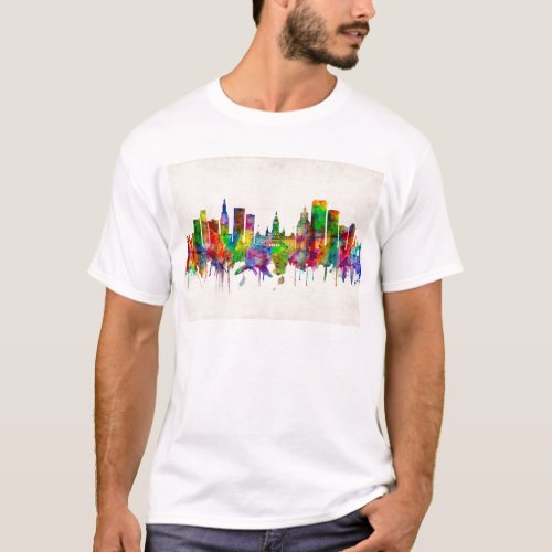 Hartford Connecticut Skyline T_Shirt
