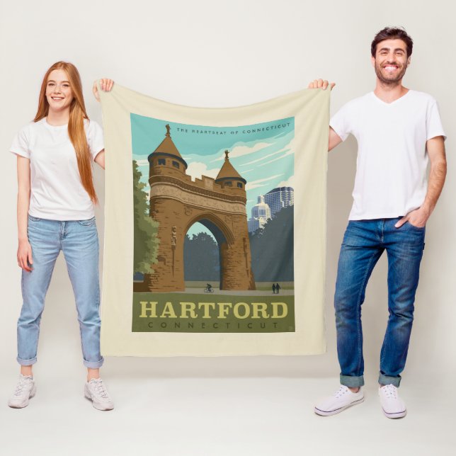 Hartford, CT Fleece Blanket (In Situ)