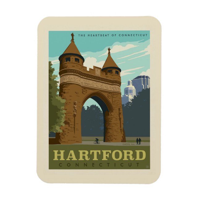 Hartford, CT Magnet (Vertical)