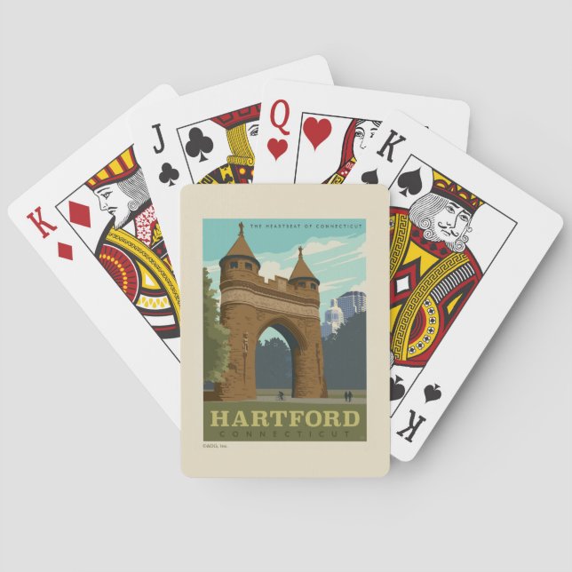 Hartford, CT Poker Cards (Back)