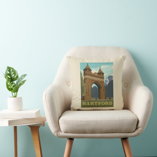 Hartford CT Throw Pillow