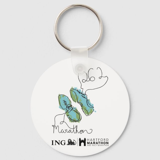 Hartford Marathon: Shoes Keychain (Front)