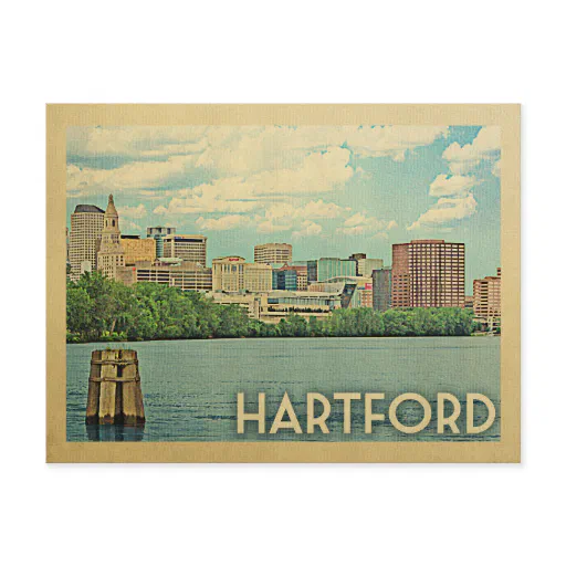 Hartford Postcard Connecticut Vintage Travel
