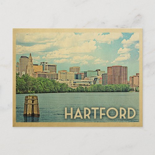 Hartford Postcard Connecticut Vintage Travel
