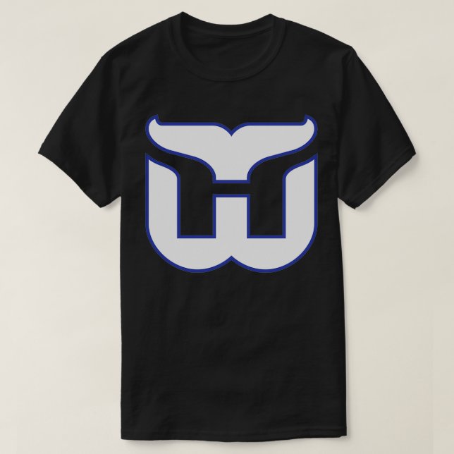 Hartford Whalers Vintage Logo T-Shirt (Design Front)