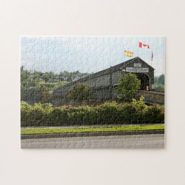 Hartland World's Longest Covered Bridge Jigsaw Puzzle (Horizontal)