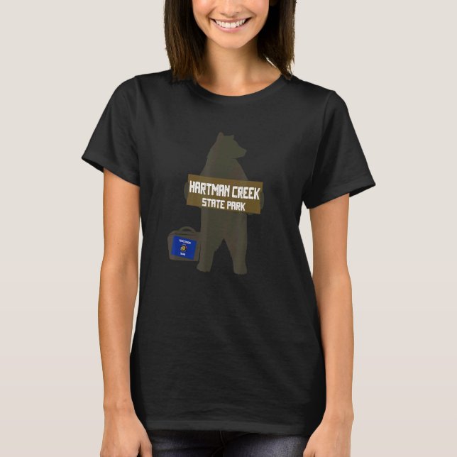 Hartman Creek State Park Wisconsin Hitchhiking Bea T-Shirt (Front)