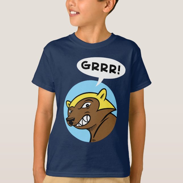 Harts Pass "GRRR!" Tee: Blue T-Shirt (Front)
