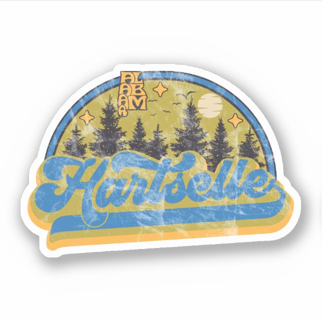 Hartselle, Alabama Sticker (Front)