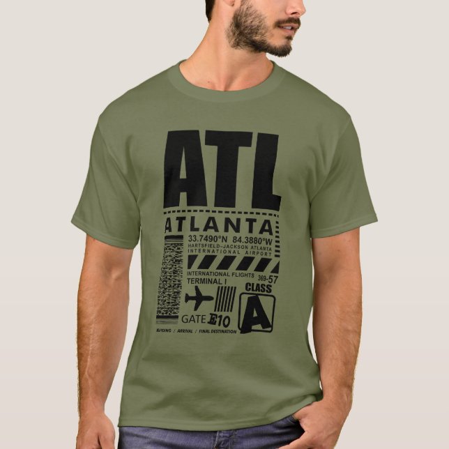Hartsfield Jackson Atlanta International Airport T-Shirt (Front)