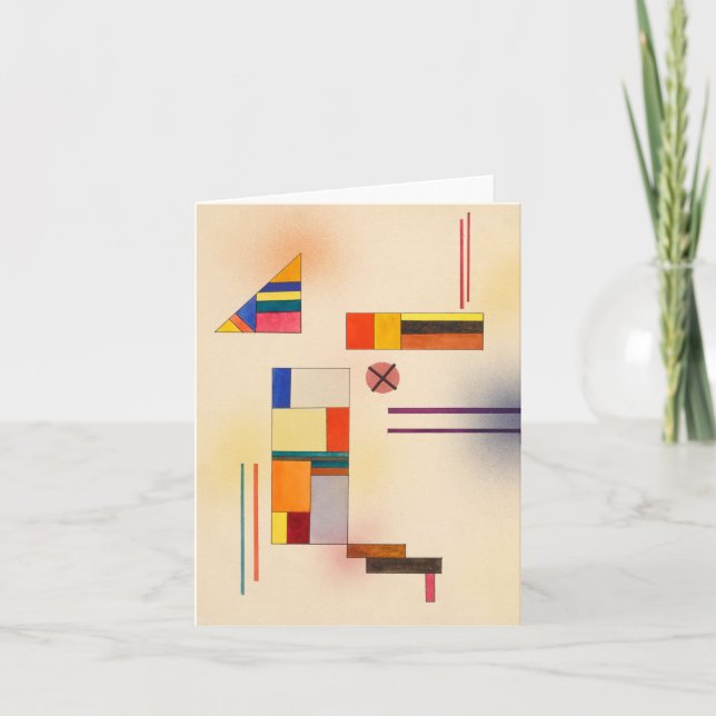 Hartweich, Hard Soft by Wassily Kandinsky Thank You Card (Front)