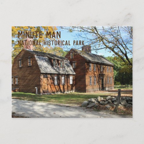 Hartwell Tavern Minute Man National Hist Park Postcard