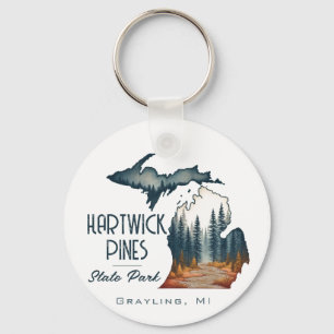 Hartwick Pines State Park Souvenir Gift Keychain
