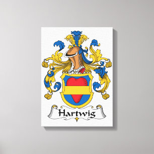 Hartwig Family Crest Canvas Print