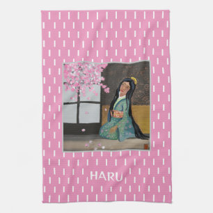 Haru Japanese Spring season Art Kitchen Towel