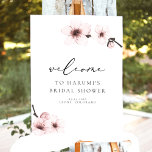 HARUMI Sakura Cherry Blossom Bridal Shower Welcome Foam Board<br><div class="desc">This bridal shower welcome sign features watercolor sakura cherry blossom florals and an elegant handwritten script font. This elegant sign is perfect for your classic soft floral themed event. Pair with anything in the Sakura Collection for a complete look.</div>