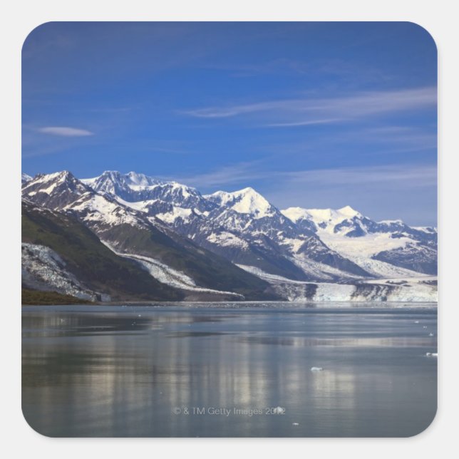 Harvard Glacier in College Fjord, Alaska Square Sticker (Front)
