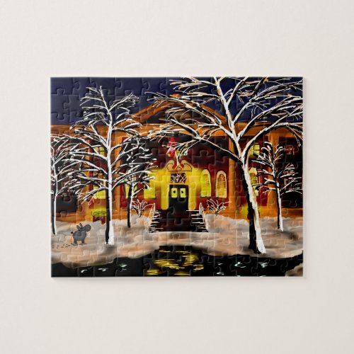 harvard in the snow jigsaw puzzle