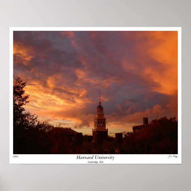 Harvard University, 2004, by J.L. Pegg Poster (Front)
