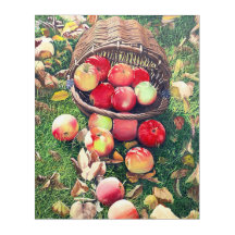 Harvest Abundance - Realistic Apple Still Life Pai