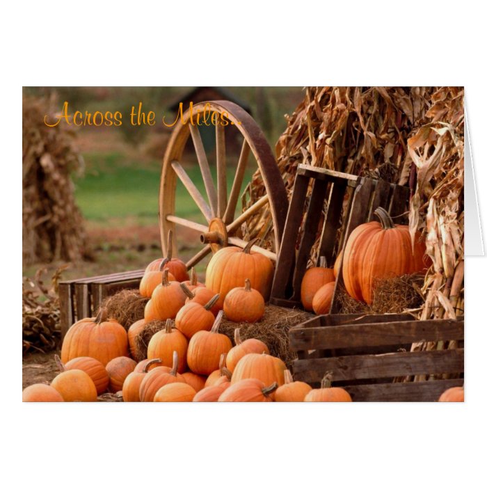 Harvest, Across the Miles Greeting Card