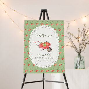 Harvest Apple Of Our Eye Baby Shower Welcome Sign