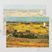 Harvest at La Crau - van Gogh (Front/Back)