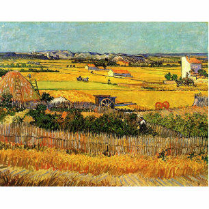 Harvest at La Crau, with Montmajour in the Backgro Cutout