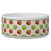 Harvest Autumn Apple Fruits Red And Green Pattern Bowl (Left)