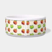 Harvest Autumn Apple Fruits Red And Green Pattern Bowl (Back)