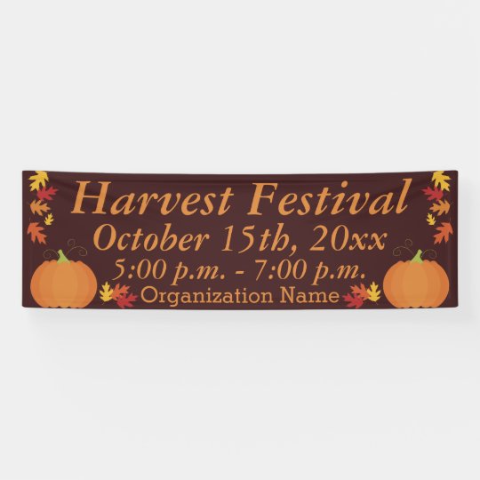 Harvest Banner | Zazzle.com