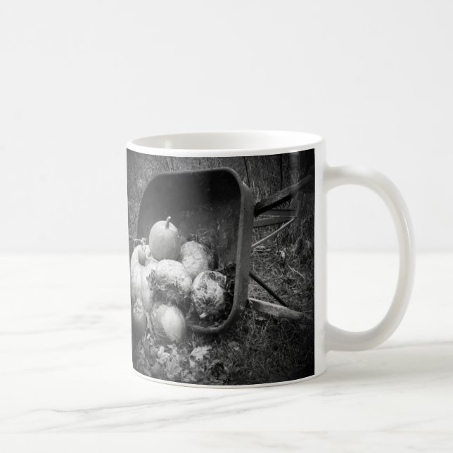 Harvest Barrow of Pumpkins Coffee Mug (Right)
